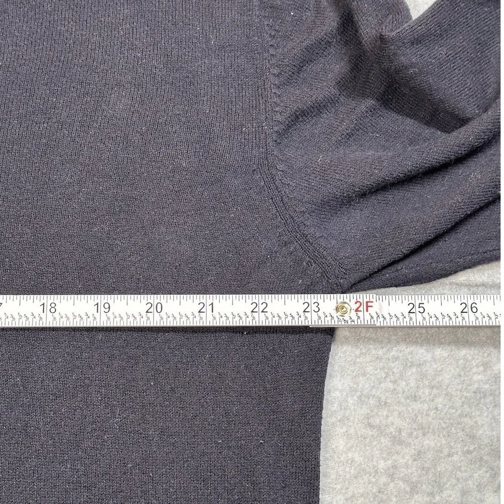 Chatham Road Cotton‎ Cashmere Blend V Neck Sweater Mens L Navy Soft Knit